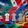 Set de Llaveros Metálicos Edición Coleccionista - Mundial 2026 (3 Piezas)