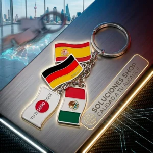 Llavero Metálico de Banderas Personalizado | Soluciones Shop