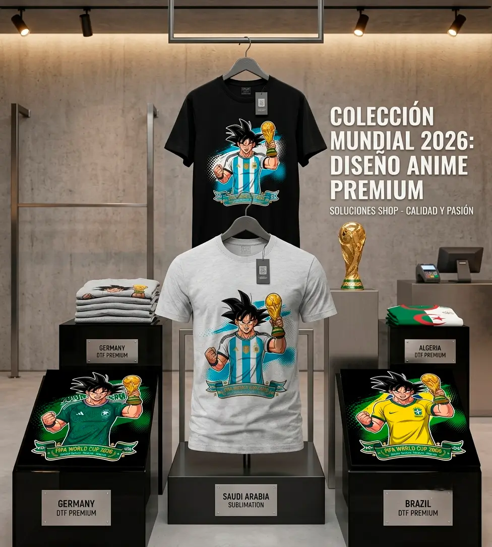 Camisetas Goku Mundial 2026 - Todos los Países | Soluciones Shop CR