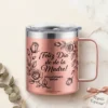 Taza de Acero Inoxidable Oro Rosa - Edición Especial "Día de la Madre"