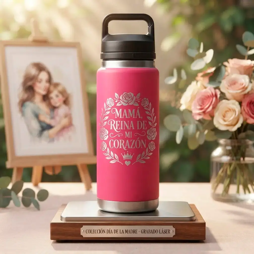 Tumbler Térmico con Agarradera 800ml – Edición Especial Día de la Madre