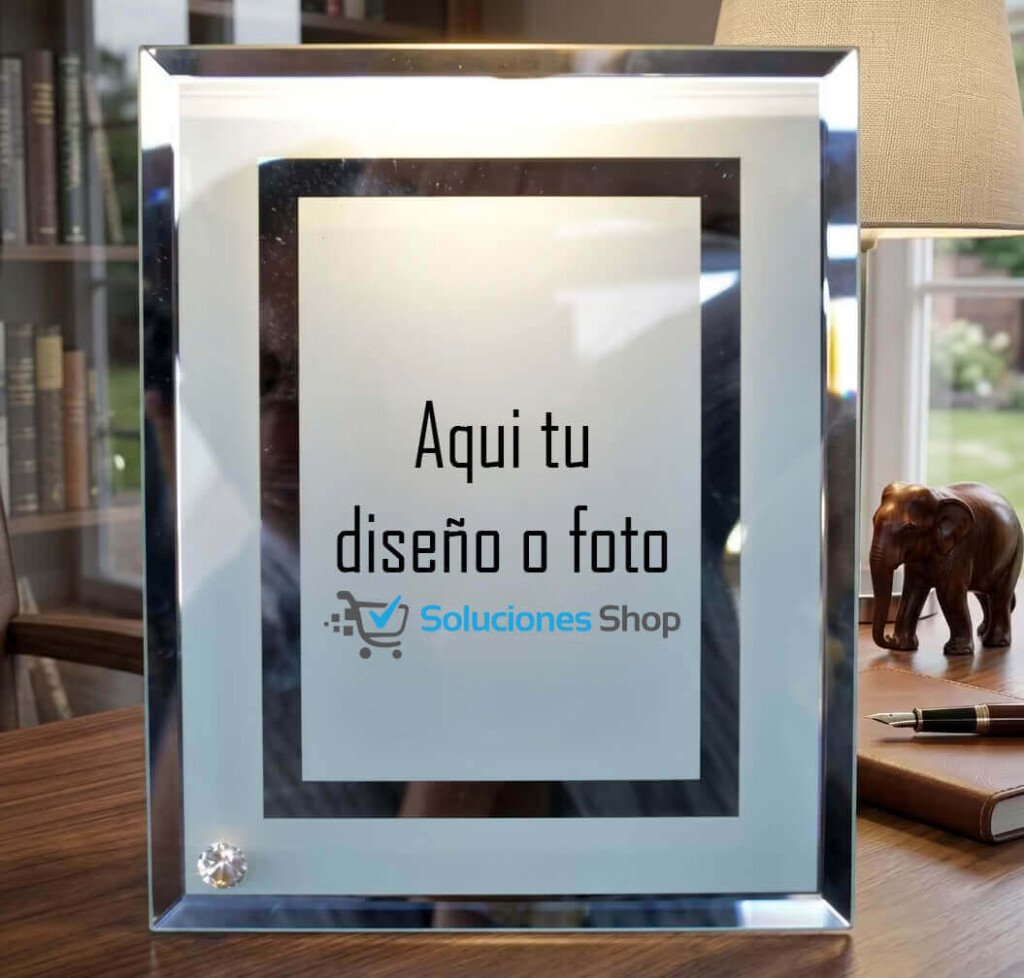 Portarretrato de Cristal Personalizado con tu foto favorita