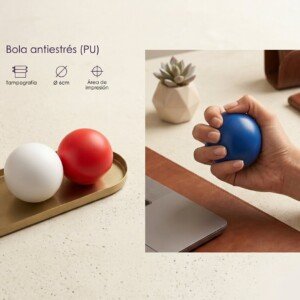 Bola Antiestrés Personalizable en PU (6 cm)