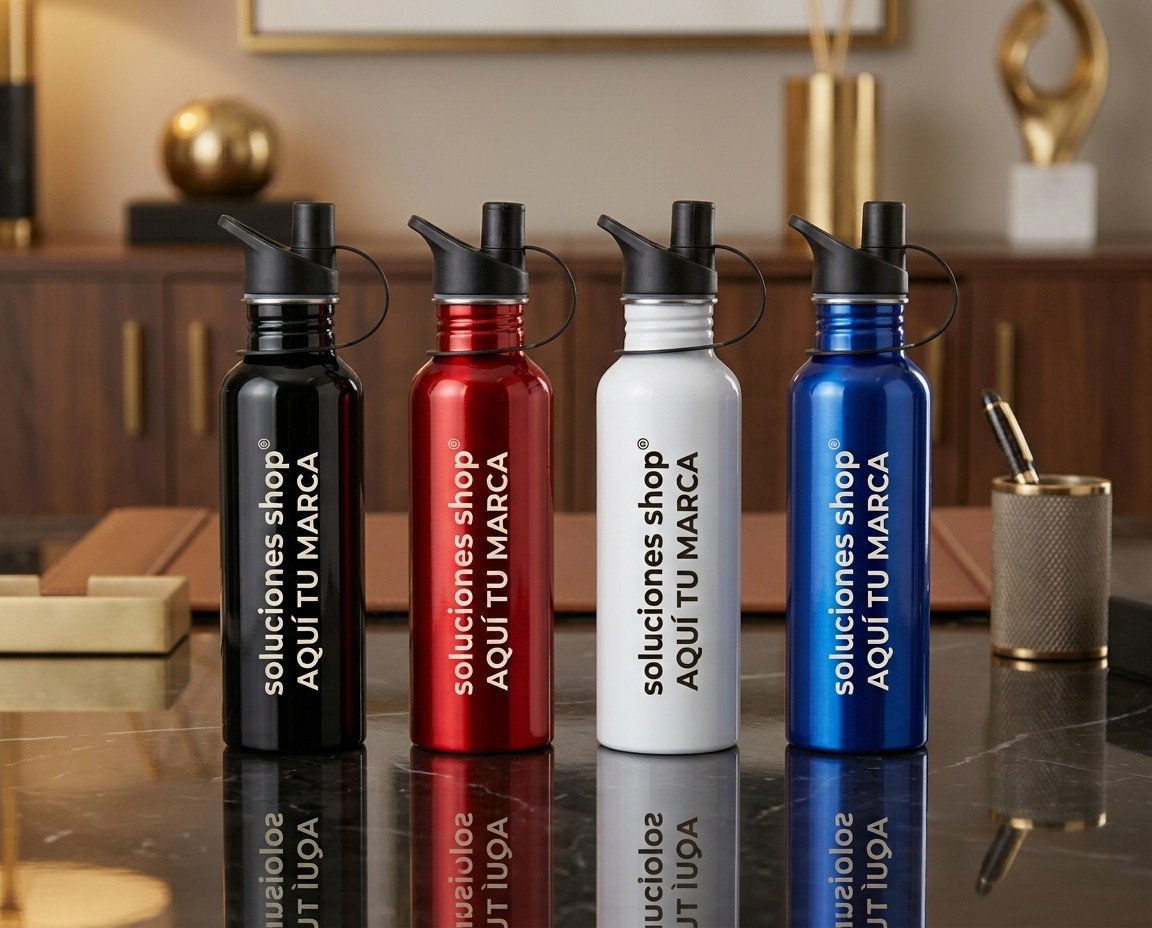 Botella Kanter de Aluminio 800 ml con Tapa de Seguridad