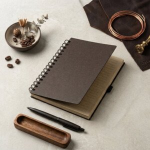 Libreta Ecológica Coffee | Tapa Reciclada de Broza de Café