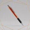 Lapicero de Aluminio Personalizado Naranja con Grip de Hule