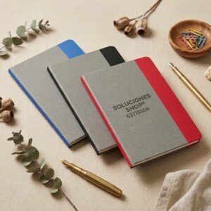 Libreta Ecofriendly RPET Bicolor de Pasta Dura (80 Hojas Rayadas)