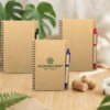 Libreta Ecológica Flora con Lapicero de Bambú